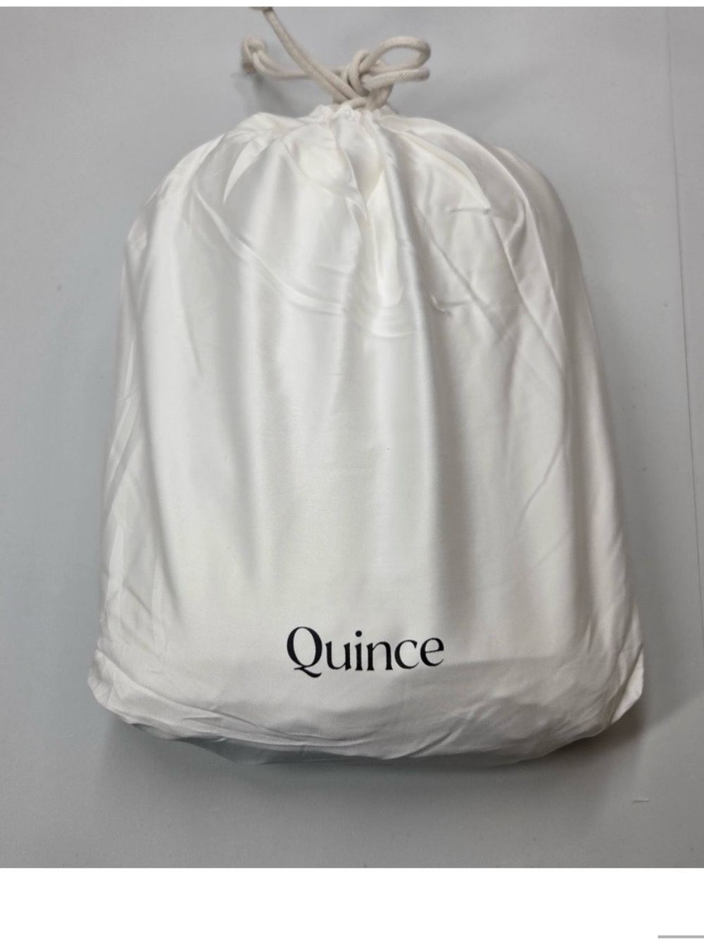 Quince White Bamboo Duvet Cover- in dust bag!